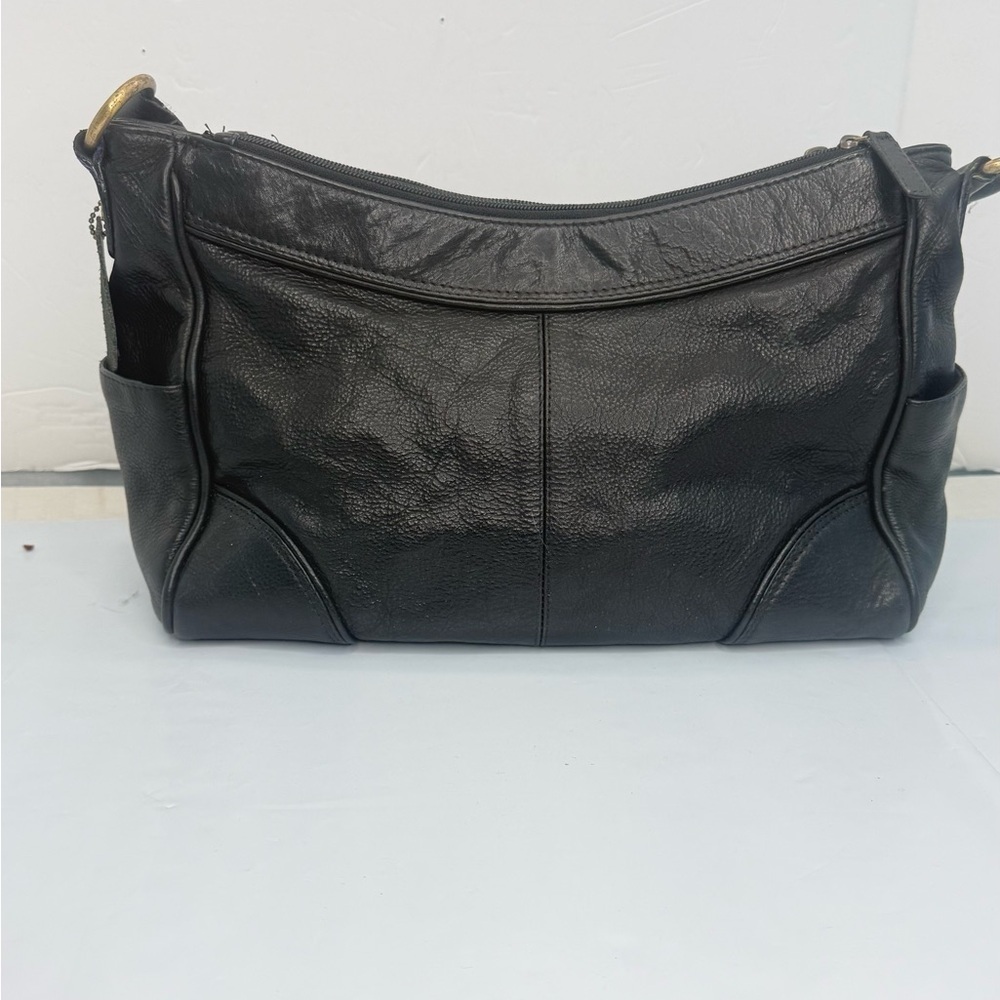 VINTAGE Great American Leather Works 100 % leather bag in black.